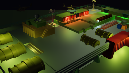 Low Poly Military Base preview image